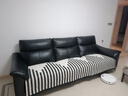 钟爱一生沙发垫四季通用防滑皮沙发座垫高级感沙发罩盖布巾北欧风 雪尼尔 经典风-黑色 90cm*240cm 大三人位/四人位 实拍图