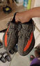 阿迪达斯三叶草YeezyBoost椰子350V2女鞋灰橙跑步鞋HQ7045UK5.5码38.5 实拍图