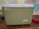 北岳保温箱冰袋冷藏箱户外露营冰晶块保鲜箱商用车载摆摊移动小冰箱桶 6L抹茶色【冰晶盒+冰袋*4】 实拍图