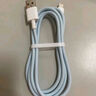 罗马仕苹果数据线快充线高密编织PD27W/20W通用iPhone14/13/12Promax/11Pro手机充电线加长 2米蓝 实拍图