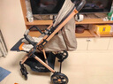 ANGI BABY婴儿车可坐可躺婴儿推车双向轻便折叠避震大座舱儿童推车遛娃神器 卡其色【四轮减震+双向+可坐躺】 加宽加大座舱 单手折叠拉杆拖行 实拍图