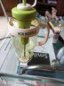 【京东物流】水杯冰霸吸管杯高颜值学生茶水分离大容量杯子 肚肚杯1个-浅绿色 实拍图