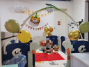 酷依宝周岁生日电视投屏动物园主题狮子长颈鹿生日布置装饰背景气球套装 实拍图