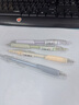 晨光（M&G）文具中国玉色按动速干黑色0.5mm中性笔透明外杆软胶护套学生考试书写用4支/盒ST头AGPV7704A-ZZ 实拍图