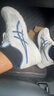亚瑟士ASICS男鞋透气跑鞋运动鞋缓震舒适跑步鞋 GEL-CONTEND 4 米白色/蓝色 45 实拍图