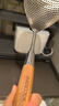 美厨（maxcook）漏勺 304不锈钢网漏线漏捞勺15cm 加厚花梨木MCCU2327 实拍图