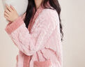 红豆居家（Hodohome）甜美可爱撞色开衫女士加厚暖绒家居服套装 泡泡蓝 M 165 实拍图