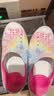 Skechers斯凯奇童鞋女童洞洞鞋沙滩鞋夏季一脚套印花透气儿童凉鞋308004L 【彩虹】浅粉色/LTPK 35 实拍图