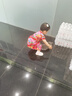 牧童婴儿凉鞋女步前鞋叫叫鞋夏季软底男童包头皮凉鞋 樱花粉 18码 实拍图