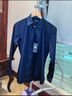 雅戈尔（YOUNGOR）长袖衬衫男素色免烫抗皱衬衫棉涤面料抗皱平整易打理 GLCV179849FJY 深蓝 38 实拍图