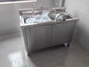 法耐（FANAI） 加厚304不锈钢一体水槽柜商用厨房洗菜盆洗手池洗碗池一体盆 【加厚小单槽】长50宽50高80 实拍图
