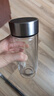 富光玻璃杯双层 带茶隔高硼硅玻璃水杯 茶水分离车载泡茶杯子男320ml 实拍图