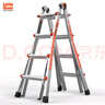 雷都捷特（LittleGiant） 家用/工程梯子加厚铝合金伸缩人字梯2.05m/直梯4m 可折叠升降 实拍图