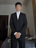 罗蒙西服套装男士修身职业正装西装套装商务伴郎服新郎服结婚礼服男装 实拍图