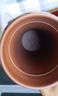 苗苗红 宜兴紫砂保温杯高档内胆紫砂泡茶杯水杯子办公室定制刻字logo JS绅士黑-C 300ml 实拍图