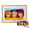 KODAK柯达 1005P 数码相框10.1英寸高清电子相册显示屏摆台结婚礼物照片视频播放器可充电可挂墙 木纹色 实拍图