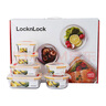 乐扣乐扣（LOCK&LOCK）耐热玻璃保鲜盒微波炉饭盒上班族便当盒学生水果饭菜餐盒6件套 实拍图