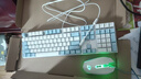 达尔优EK815机械合金版108键多键位机械键盘电竞游戏CF吃鸡LOL双色白蓝键帽全键无冲 108键青轴（白拼蓝键帽）29种灯光模式 实拍图