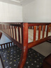枫轩堂胡桃木 儿童上下床实木高低床双层床上下铺床两层木床子母床 【梯柜款】裸床+床垫+书架+双抽 上铺宽130下铺宽150 实拍图