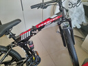 凤凰（Phoenix）可折叠山地车自行车成人男女新款式学生12到18岁变速越野软尾单车 折叠双避震【密封全轴承】钢架/六刀轮肖黑 26寸-30速【身高158-188cm】 实拍图