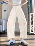 回力阔腿裤女2026新款夏季高腰垂感冰丝山本裤小个子九分哈伦萝卜裤 实拍图