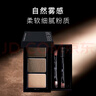 KOOGIS三色眉粉刷眉笔防水防汗持妆不掉色鼻影卧蚕修容懒人画眉咖啡棕 实拍图