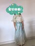 女童汉服2025新款套装儿童马面裙演出服女孩国风古装明制唐装夏款 绿色 130 晒单实拍图