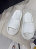 妙恋多爆款增高拖鞋女外出高颜值厚底拖鞋踩屎感高跟凉鞋软底女士拖鞋 白色6厘米【增高款】 37-38 (240mm) 正常尺码（不偏码） 实拍图