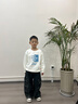 马克华菲男童卫衣时尚春秋款2025新款上衣儿童秋季潮流打底衫洋气长袖童装 白A27 130 晒单实拍图