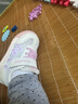 牧童学步鞋夏季透气单网宝宝鞋男婴儿鞋软底防滑面包鞋女 樱粉 22 实拍图