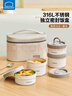 乐扣乐扣饭盒上班族带饭餐盒316不锈钢碗带盖便携便当盒食堂打饭单层汤盒 实拍图