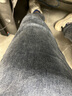 啄木鸟（TUCANO）牛仔裤男士韩版商务休闲裤青年百搭修身直筒长裤子男装 黑色 34  实拍图