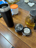 WCZ德国精工保温杯大容量男士一键开盖新款茶水分离泡茶杯高档车载杯 轻奢钢色【316不锈钢内胆】 500ml 实拍图