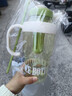 【京东物流】水杯冰霸吸管杯高颜值学生茶水分离大容量杯子 肚肚杯1个-浅绿色 实拍图