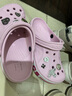 卡骆驰crocs洞洞鞋贝雅卡骆班轻便耐磨一脚蹬休闲鞋|205089 芭蕾粉/糖果粉-6TG 39 (240mm) 实拍图