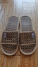 俞兆林藤草拖鞋男女款居家用竹席亚麻藤编拖鞋 YR129 编织  39-40  实拍图