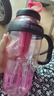 【京东物流】水杯冰霸吸管杯高颜值学生茶水分离大容量杯子 肚肚杯1个-玫红色 实拍图