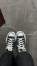 匡威（Converse）官方 Run Star Hike低帮帆布流星厚底鞋黑色168816C 黑色/168816C 35.5 实拍图