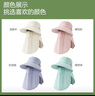 森马【女士披肩防晒帽】高端遮阳帽钓鱼渔夫帽夏季登山帽子 薄荷绿 实拍图