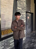 波司登（BOSIDENG）羽绒服男士秋90绒轻薄衬衫领修身短款内胆休闲通勤外套 砂岩咖|7C90 L 180/100A 体重约140-155斤 实拍图