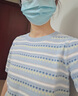 茵曼（INMAN）索罗纳凉感条纹短袖t恤女装轻薄2026夏季新款针织衫上衣 蓝色 S 实拍图