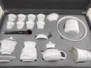 EATKM轻奢品牌羊脂玉白瓷茶具整套高档盖碗功夫茶具套装商务礼品礼盒装 西施壶全家福套组+茶盘 礼盒装 晒单实拍图
