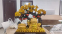 礼之源招财猫摇钱树摆件聚宝盆工艺品办公室店铺收银台乔迁乔迁开业礼物 大号黄水晶发财树八方来米招财猫 实拍图
