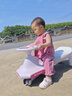 babycare扭扭车儿童溜溜车宝宝滑滑摇摆扭扭车万向轮防侧翻 【骑溜组合】 纽奇路紫+三路车白 实拍图