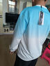 NASA MARVEL卫衣男春秋T恤圆领上衣美式运动潮流渐变宽松打底衫 白兰 XL 实拍图