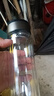 【⭐京东物流配送】高硼硅双层玻璃杯大容量泡茶杯水杯子茶水分离 【双层加厚】茶杯 350ml 1只 实拍图