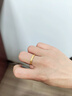周大生黄金戒指足金5G极光金时尚订婚指环素圈圣诞礼物送女友 09号-2.10g 实拍图