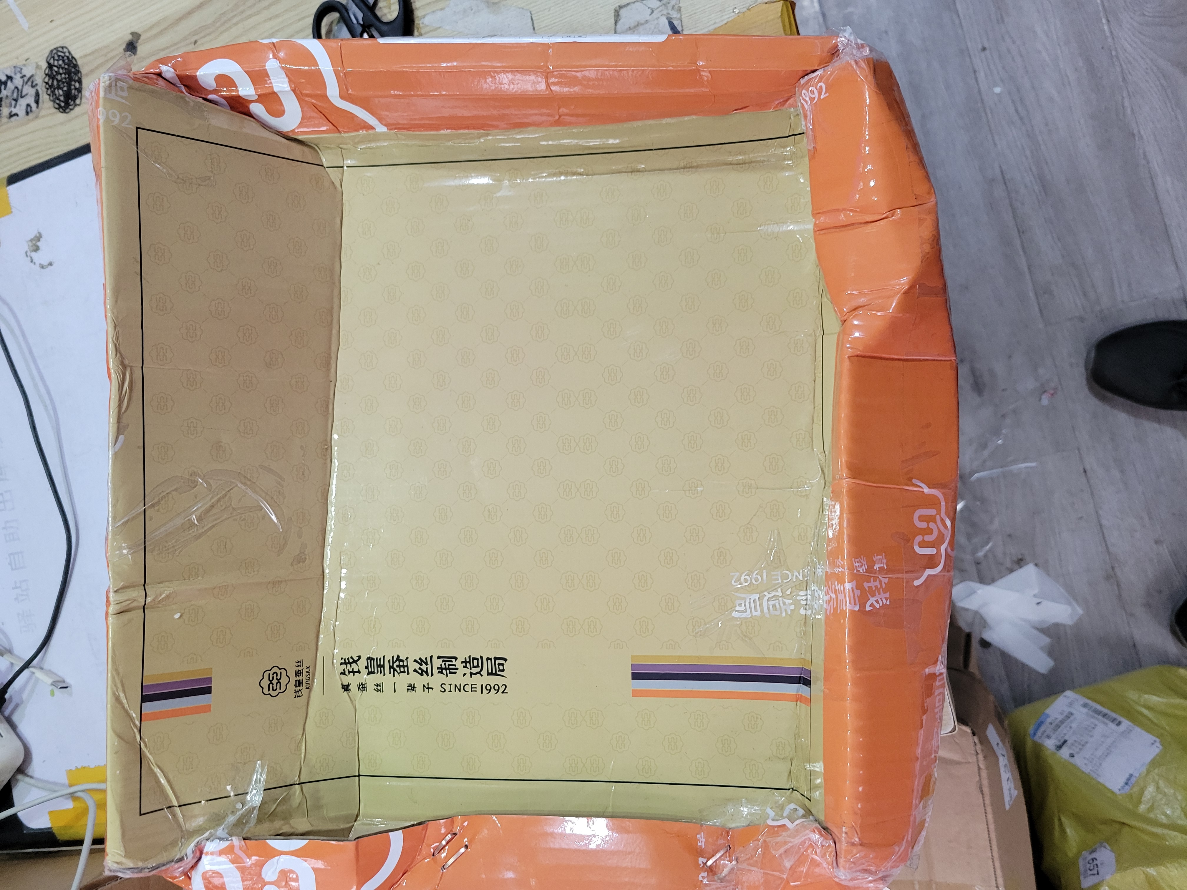 钱皇斜纹100%桑蚕丝被子母被二合一被芯冬被全棉面料双宫茧优等长丝 蚕丝净重0.8斤-不参与活动 夏凉被 1.2米/1.5米床（被子150*200cm） 实拍图