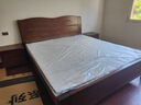 麦娅月实木床 胡桃木实木床中式双人床简约家用主卧婚床实木大床 胡桃木床+2柜+8cm环保棕垫 1800*2000mm框架款 实拍图