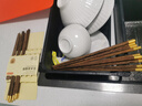 京东京造 筷子 家用食品级餐具鸡翅木【圆顶金福】10双成人+2双儿童筷 实拍图